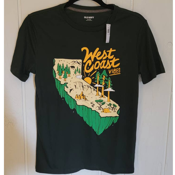 New! West Coast Vibes Tee! Boys XL - Picture 1 of 4